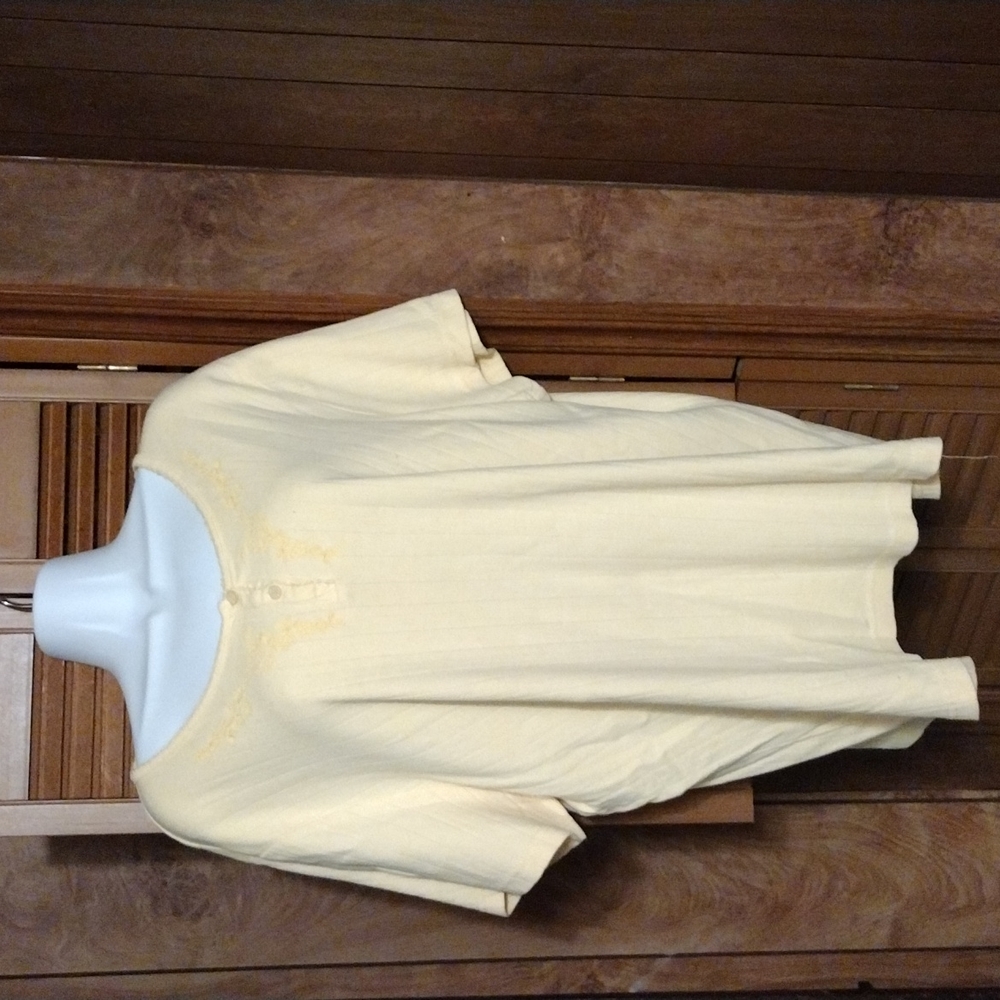 Basic Editions Short Sleeve Top Sz 2X